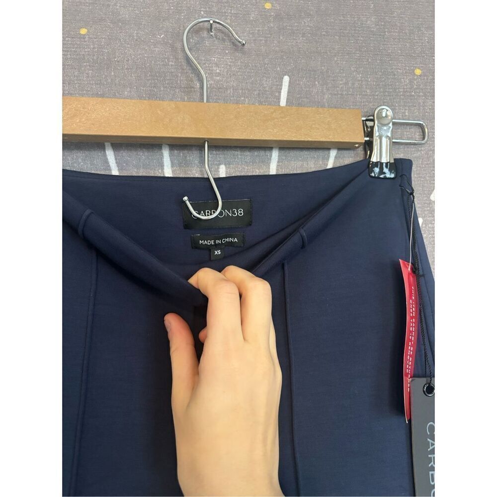 NWT Carbon38 Navy High Waisted Scuba Pant - Picture 8 of 10